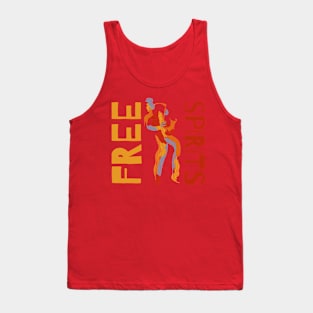 Free Spirits Saxophonist Modern Style Tank Top